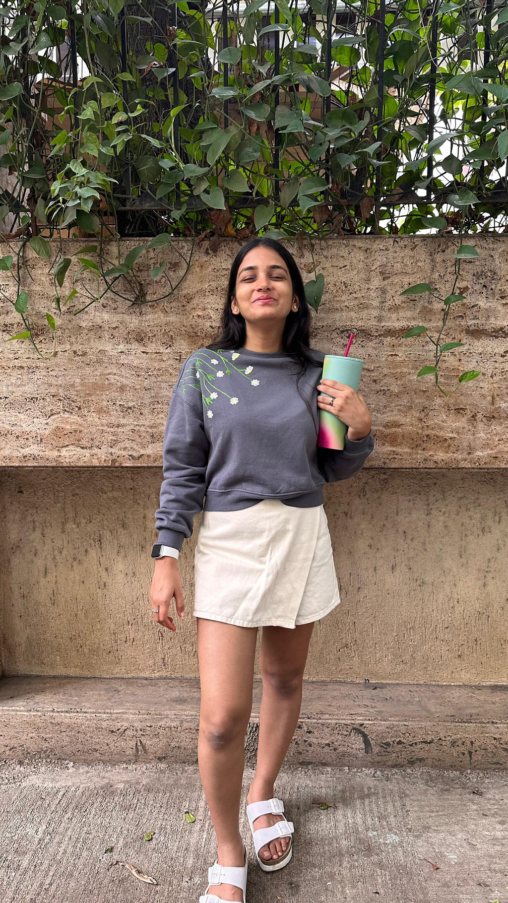 Wild Daisy Grey Sweatshirt